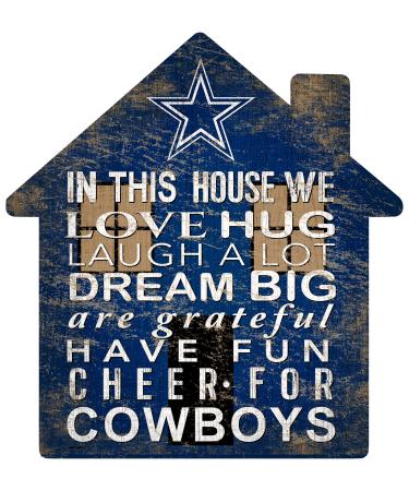 Fan Creations NFL Dallas Cowboys Unisex Dallas Cowboys House Sign, Team Color, 12 inch (N0880-DAL)