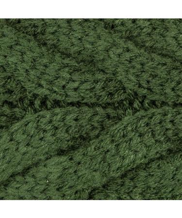 Aran Workshop Buttoned Knitted Style Cable Headband (Green) - Buy Online on GoSupps.com