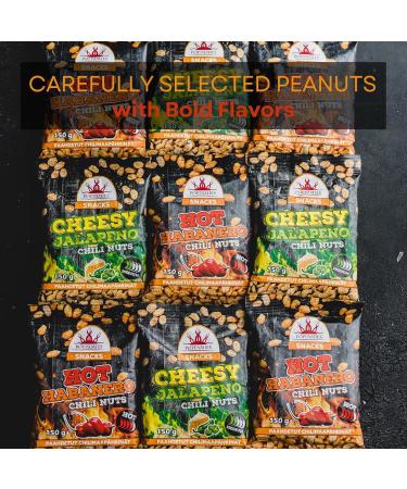 Poppamies Hot Habanero Chili Nuts Spicy peanuts are a great choice for a snack Glutenfree Lactosefree Vegan Spicy Hot 150g - Buy Online on GoSupps.com