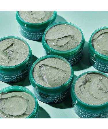 AXIS-Y Mugwort Pore Clarifying Wash Off Pack - Exfoliating Clay Mask for Acne & Pore Reduction - Korean Skincare - 100ml - Buy Online on GoSupps.com