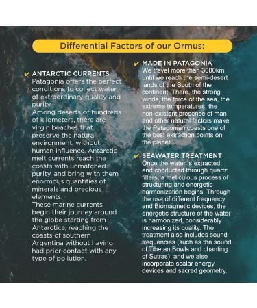 ORMUS PATAGONIA ARGENTINA - Pure Ormus Monoatomic Gold Liquid Minerals Supplements for Energy Mental Focus and Rejuvenation Enhance Stamina Vitality and Mental Clarity 500ml - Buy Online on GoSupps.com