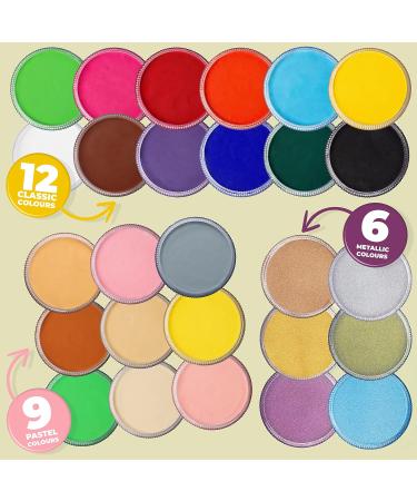 Blue Squid PRO Face Paint - Pastel Peach 30g | Water Activated Professional Makeup for Adults & Kids | Non Toxic Body Paint for Halloween & SFX - Buy Online on GoSupps.com