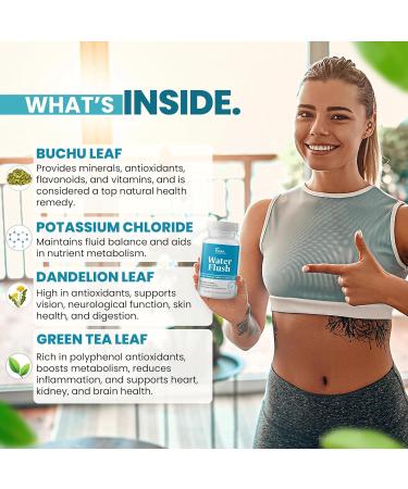 Dr Vitamin Diuretic Water Pills for Weight Control - 60 Caps with Green Tea & Cranberry - Instant Bloat Relief & Water Retention Management for Men & Women - Buy Online on GoSupps.com