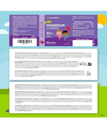 Horbaach Magnesium Citrate Gummies Kids with Vitamin C 60 Vegan Gummies 2 Month Supply Alternative to Capsules and Tablets Horbach - Buy Online on GoSupps.com