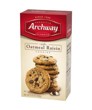 Archway Cookies Soft Oatmeal Raisin 9.25 oz - Pack of 9 | Delicious Snack Treats - Buy Online on GoSupps.com