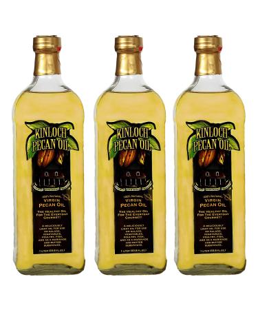Kinloch Plantation Products Pecan Oil, Three (3) 1000 ML Bottles