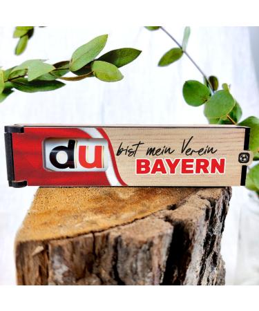 Bayern you are my club - chocolate bar gift box incl. Duplo - Bavaria fan Bavaria gifts Munich Bavaria gift Bavaria fan articles gift for Munich city lovers & fans with skyline sport: Bavaria - Buy Online on GoSupps.com