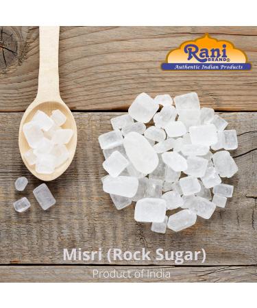 Rani Misri (India Sugar Crystals) 64oz (4lbs) - All Natural, Gluten Friendly, Vegan, Kosher | Indian Origin Misri (Rock Sugar) - 1.81kg - Buy Online on GoSupps.com