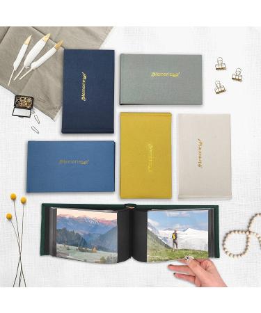 Holoary Small 4x6 Photo Album - Linen Hardcover - Holds 50 Photos - Navy Blue - Ideal for Wedding, Family Pictures, Gifts - Mini Brag Book Baby Album - Buy Online on GoSupps.com