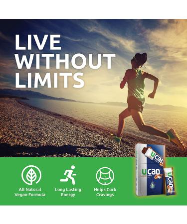 UCAN Chocolate Almond Butter Energy Bars - Vegan, Non-GMO, Gluten-Free (12 Pack - 1.4 oz) - Buy Online on GoSupps.com
