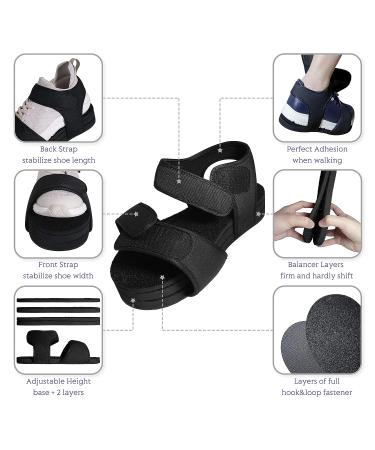 GUSSTZEL Professional Shoe Lift for Uneven Legs | Shoe Balancer & Leveler for Men & Women | Size Medium 8.5-10.5 Men & 9-11 Women - Buy Online on GoSupps.com