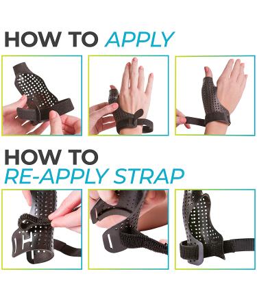 BraceAbility Hard Plastic Thumb Splint for Arthritis Treatment - Small Right, Immobilize & Stabilize CMC, Basal, MCP Joints, Trigger Thumb, Tendonitis, Pain, Sprains - Buy Online on GoSupps.com