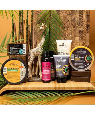 Ashanti Naturals White Whipped Raw Shea Butter 15 oz - Unrefined African Shea Butter Moisturizer - Buy Online on GoSupps.com