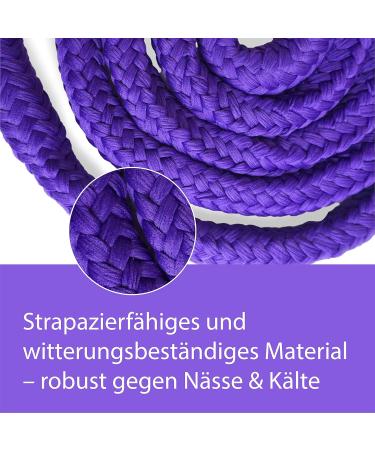 Shop Stylish Leading Knit with Panic Hooks for Horses - Leash & Tie Rope for Ponies Donkeys & Goats (Purple) | International Shipping Available - Buy Online on GoSupps.com