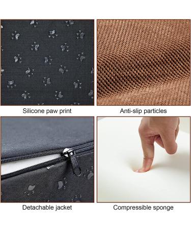 3-Tier Non-Slip Foam Dog Ramp 15.7 High | Soft Dog Steps for Injured, Older Pets | Includes Dog Rope Toy | Coffee Gray - BO-JJC5575-COF - Buy Online on GoSupps.com