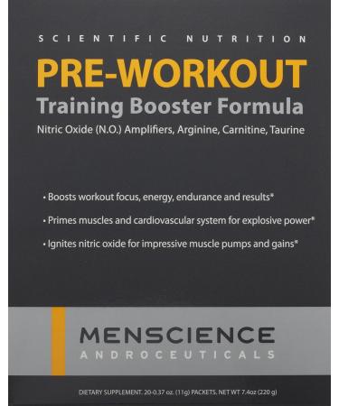 MenScience Androceuticals Pre-Workout Booster Formula - Enhanced Energy & Performance 0.4 oz - International Shipping Available - Buy Online on GoSupps.com