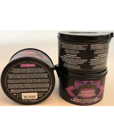 Kama Sutra Massage Candle - Island Passion Berry | 6 Ounce | Premium Aromatherapy for Relaxation & Romance - Buy Online on GoSupps.com