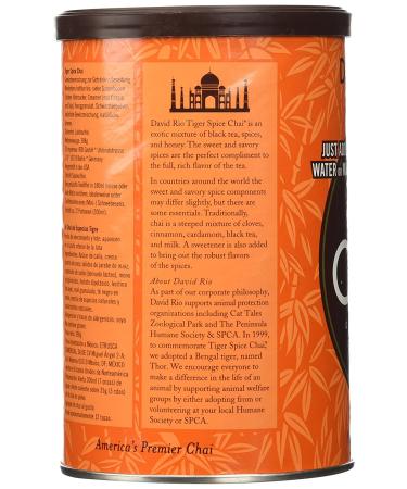 David Rio Tiger Spice Chai 14oz. - Pack of 2 (28oz. total) - Buy Online on GoSupps.com