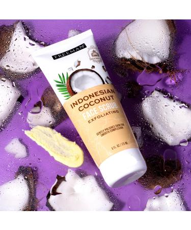 Freeman Exotic Blends Indonesian Coconut Oil Exfoliating Sugar Scrub - Face & Lip Polish (2 Pack) - Buy Online on GoSupps.com