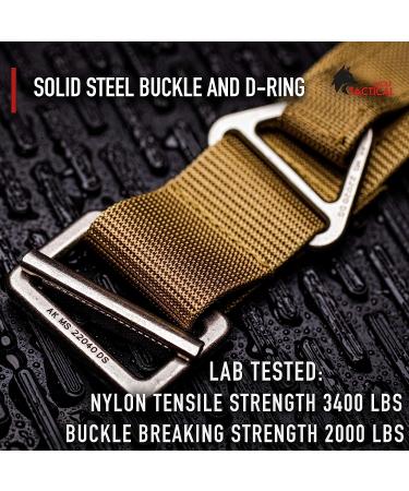 Black WOLF TACTICAL Everyday Riggers Belt - 1.75 Nylon Web Belt for CQB CCW - Size M (35-41) - Buy Online on GoSupps.com
