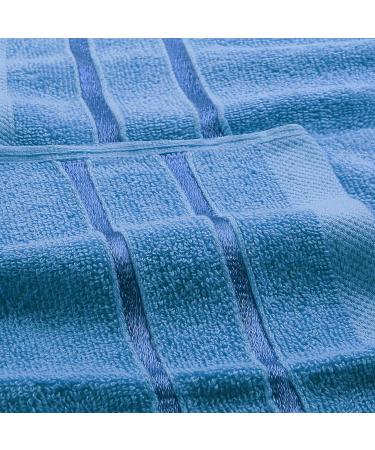 Utopia Towels 12-Pack Viscos Luxury Wash Cloths Set - 100% Cotton, Highly Absorbent & Soft - Essential for Bathroom, Gym, Spa - Electric Blue (12x12 Inches) - Buy Online on GoSupps.com