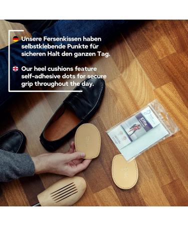 Foot Morning Elfix Shoe Inserts - Vegetable Tanned Leather Heel Padding & Soft Latex Pillow - Self-Adhesive for Men & Women (EUR 41-43) - Buy Online on GoSupps.com