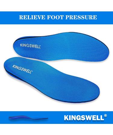 Plantar Fasciitis Relief Insoles - Arch Support Orthotics for Women & Men, XL Size, Blue, Heel Pain, Flat Feet, High Arches, Overpronation - Men's 11-13 / Women's 12-14 - Buy Online on GoSupps.com