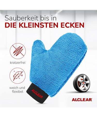 Alclear Premium Rim Washing Glove | 100% Dirt Removal | Microfiber Car Cleaning | 26x12cm | Best Alternative to Rim Brush - Buy Online on GoSupps.com