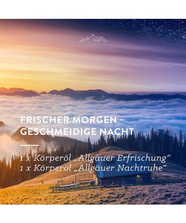 Allggequelle Bio Body Oil Set | Natural Cosmetics Gift Set | 2 x 100 ml | Nourish Dry Skin with Sesame Jojoba Avocado & Shea | Infused with Natural Essential Oils - Buy Online on GoSupps.com