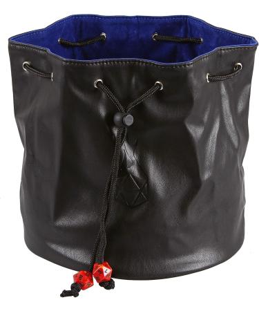 Forged Dice Co. Endless Hoard Dice Bag - Holds 1,000+ Polyhedral Dice - Dice Storage Pouch with Pockets - Black/Blue - Buy Online on GoSupps.com