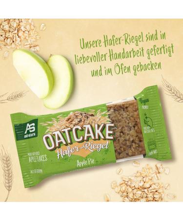 All Stars Oatcake Hafer-Riegel (Apple Pie) - 12 x 80g Energy Bar | Soft & Filling Oatmeal Snack | Ideal Meal Replacement - Buy Online on GoSupps.com