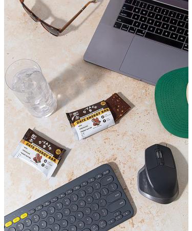 D'Vash Healthy Snack Energy Date Bars - Date Peanut Butter Crunch Chocolate (6 Pack) | No Added Sugar, Vegan, Non-GMO, Kosher - Buy Online on GoSupps.com