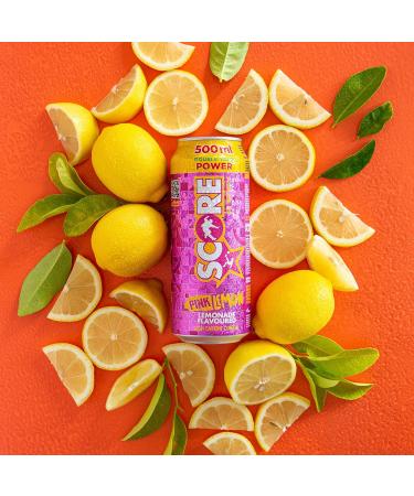 Score Energy Pink Lemon (12 x 500ml) Lemon 12 x 500ml - Buy Online on GoSupps.com