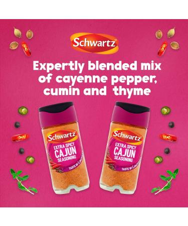 Schwartz Grill & Sizzle Extra Spicy Cajun 42g - Authentic Cajun Seasoning - Buy Online on GoSupps.com