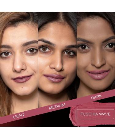 Weightless Matte Lipstick - Fuschia Wave 02 | Highly Pigmented Pink Lip Color | Smooth Glide | Moisturizing & Hydrating Formula with Vitamin E & Oils | 4.5g - Buy Online on GoSupps.com