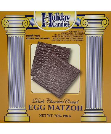 Passover Dark Chocolate Coated Egg Matzo - Kosher for Passover - 7 Oz (2-Pack) - Buy Online on GoSupps.com