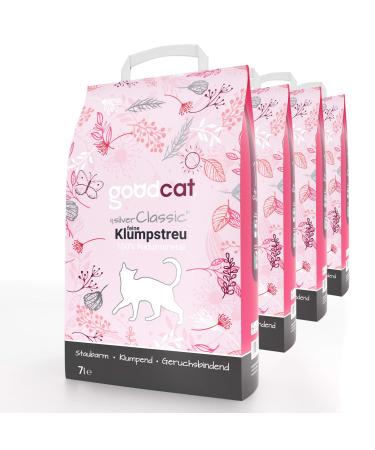 goodcat Silver Classic cat litter - clumping litter (4x7 liters) 7 l (pack of 4)