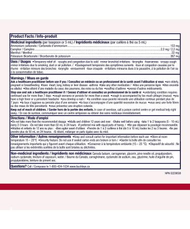 Buckley's Original Cough Syrup 200ml - Fast Relief for Congestion | [Brand Name] - Buy Online on GoSupps.com