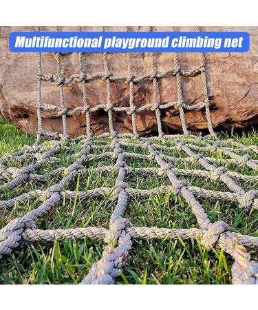 Durable Polyester Playground Net Heavy Duty Large Climbing Cargo Net Indoor and Outdoor Safety Protection Net Rope Ladder Swingset Treehouse(Size:3 * 4m(10 * 13ft)) () - Buy Online on GoSupps.com