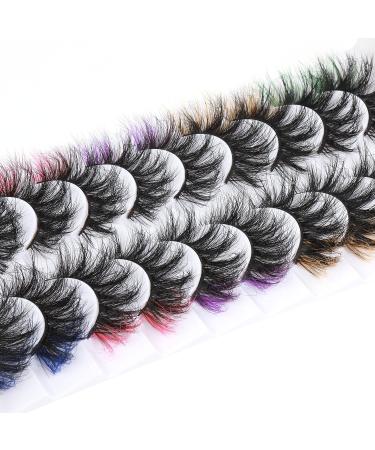 ALPHONSE 20MM 5D High Volume Color False Lashes - 10 Pairs - Buy Online on GoSupps.com