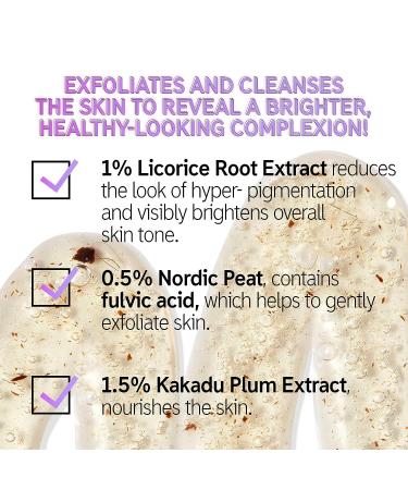 The INKEY List Fulvic Acid Brightening Cleanser - 5.07 fl oz - Gently Exfoliates, Removes Makeup, and Improves Uneven Skin Tone - Buy Online on GoSupps.com