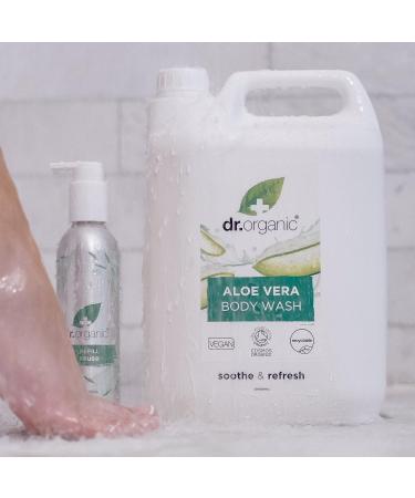 Dr Organic Aluminium Refill Bottle with Pump Dispenser Empty Refillable Bottle for Shampoo Conditioner Shower Gel & Body Wash 250ml - Buy Online on GoSupps.com