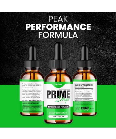 (2 Pack) Prime Drops for Men Extra Strength Prime Drops Liquid Supplement Performance Blend All Natural Support PrimeDrops Advanced Formula Vitamins for Health Wellness Reviews (4oz) - Buy Online on GoSupps.com