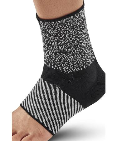 CEP Max Support Ankle Sleeve Black/White Unisex M Black/White Medium