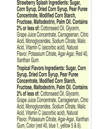 Fruit Gushers - Confiseries Hexagonales aux Jus de Fruits (Fraise et Fruits Tropicaux) - 6 Sachets de 25 5 g - Buy Online on GoSupps.com