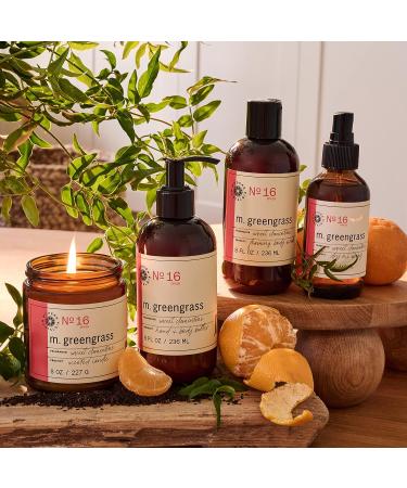 m. greengrass Sweet Clementine Dry Oil Spray - 4 oz. Moisturizing Body Oil for Face, Hair & Skin - After Shower Mist for Men and Women - Non-Greasy Formula - Cruelty & Paraben Free - Buy Online on GoSupps.com