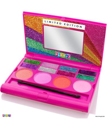Kids Makeup Palette for Girls - Washable Princess Makeup Set with Blushes, Eyeshadows, Lip Glosses, Glitter Glaze, Mirror, and Brushes - Ideal Gift for Young Princesses - Buy Online on GoSupps.com