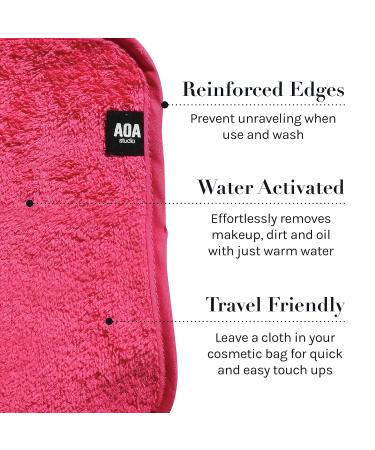 AOA Studio Microfiber Face Cloth Makeup Erase Remover Towels - 8 Pack - Buy Online on GoSupps.com