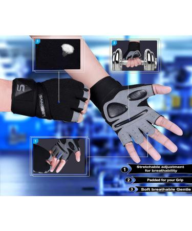 Buy Sawans Fitness Gloves - Padded Training Gloves for Men & Women with Extra Grip & Wrist Support for Optimal Workout Performance - Buy Online on GoSupps.com