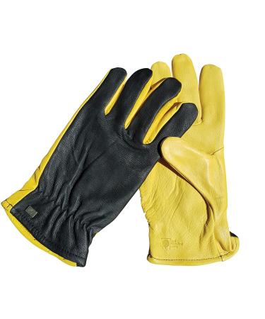 Gold Leaf DRY TOUCH Deluxe Leather Gardening Gloves - Gents Size - Comfortable & Durable - Perfect Gift - Buy Online on GoSupps.com